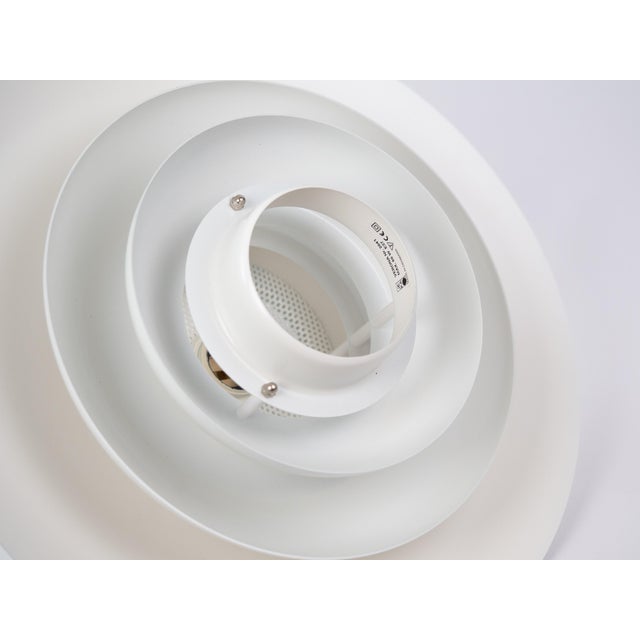 White Vintage Danish Verona Pendant Lamp by Kurt Wiborg for Jeka, 1980s For Sale - Image 8 of 10