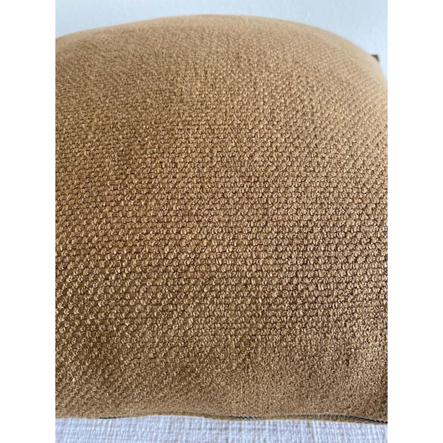 Not Yet Made - Made To Order Fromentera French Linen Accent Pillow in Cappucino With Insert For Sale - Image 5 of 5