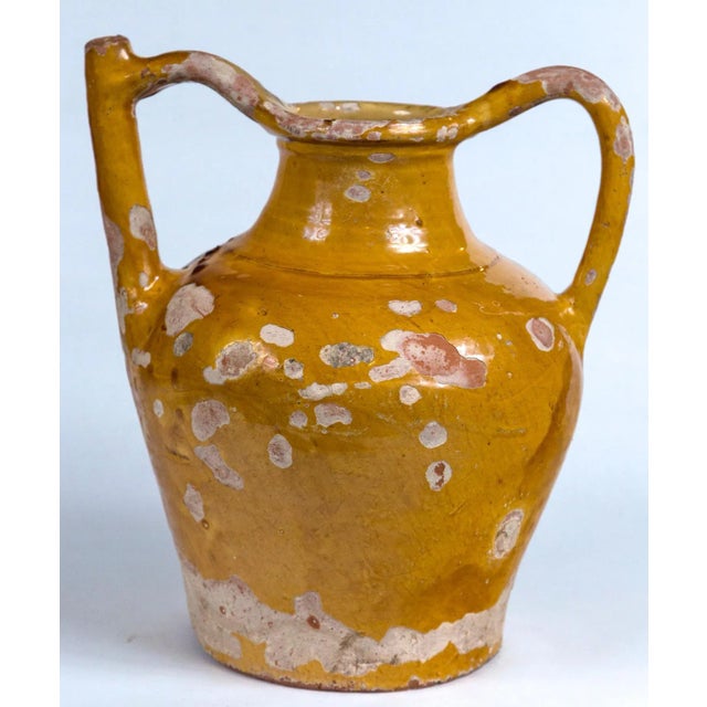 French terracotta water pitcher (Gargoulette), 19th century. A wonderful and rare piece of pottery. The double handled...