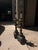 Antique Asian Wooden Table Lamps - a Pair For Sale - Image 4 of 6