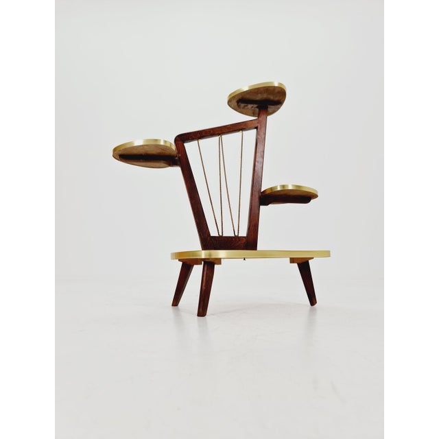 Mid-Century German Minimalist Plant Stand, 1960s For Sale - Image 4 of 11