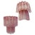 Murano Glass Tube Wall Sconces with 13 Pink Alabster Glass Tube, 1990s, Set of 2 For Sale - Image 17 of 17