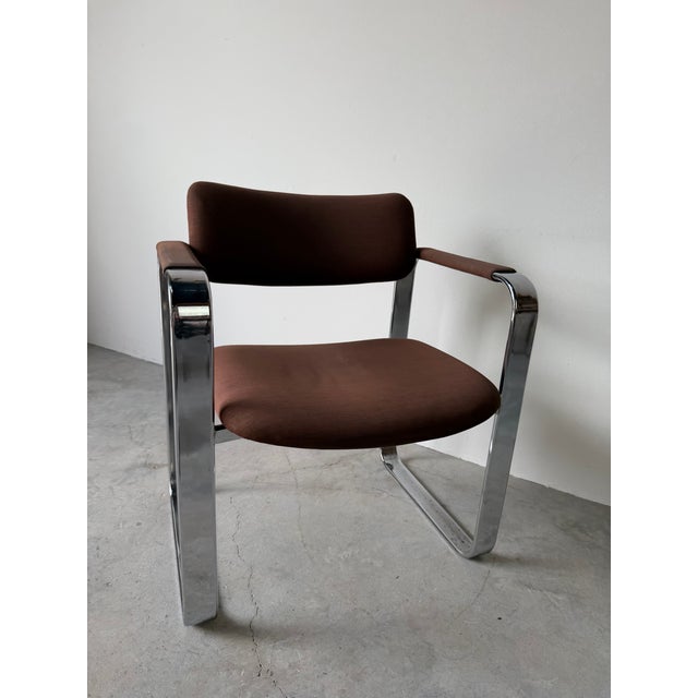 Metal Vintage Italian Eero Aarnio Chrome Accent / Desk Chair For Sale - Image 7 of 18