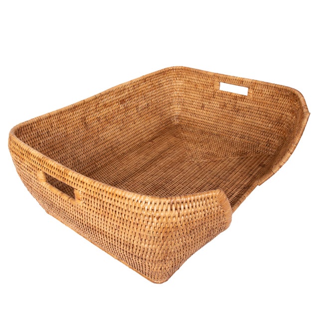 2020s Artifacts Rattan Pet Bed 26"x20", Honey Brown For Sale - Image 5 of 5