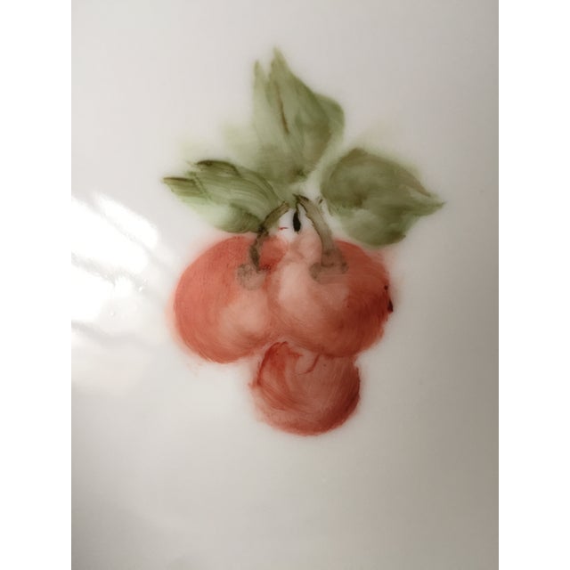 Ceramic Vintage Sherbets With Hand Painted Cherries - Set of 5 For Sale - Image 7 of 13