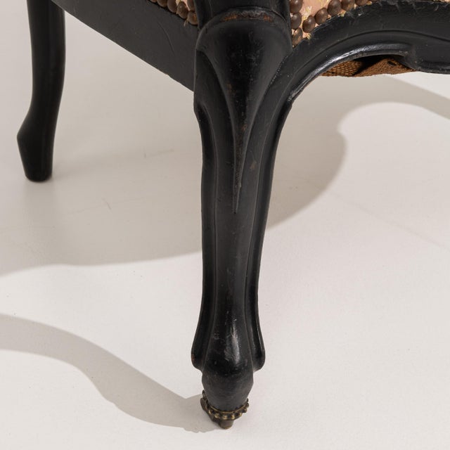 Pair of 19th Century French Louis Philippe Upholstered Armchairs Blush For Sale - Image 10 of 16