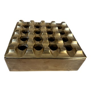 Vintage Ultima 15 Brass Ashtray by Holger Bäckström & Bo Ljungberg, 1960s For Sale