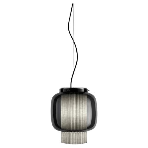 Manila T Pe Grey Textile Suspension Lamp by Sebastian Herkner for Parachilna For Sale - Image 14 of 14