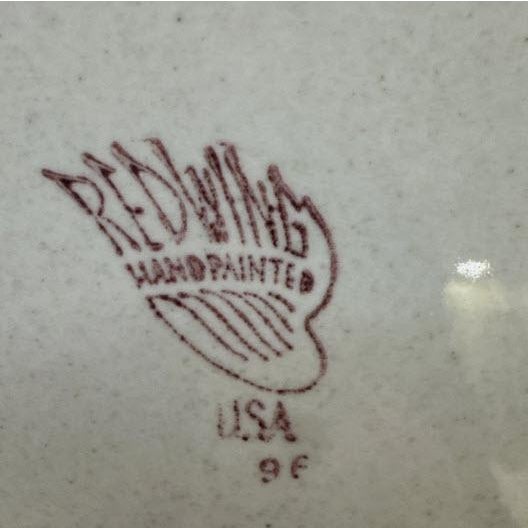 Mid-Century Modern 1960s Set of 9 Mid-Century Modern Red Wing Pottery Random Harvest Bread & Butter Plate For Sale - Image 3 of 5