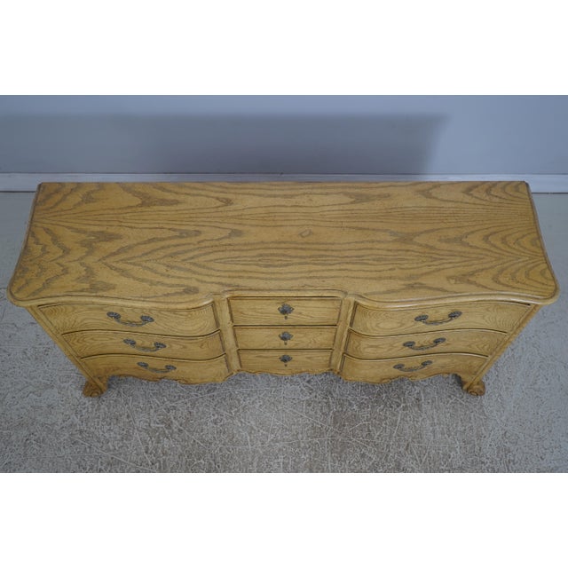 Baker French Oak 9 Drawer Dresser For Sale In Philadelphia - Image 6 of 18