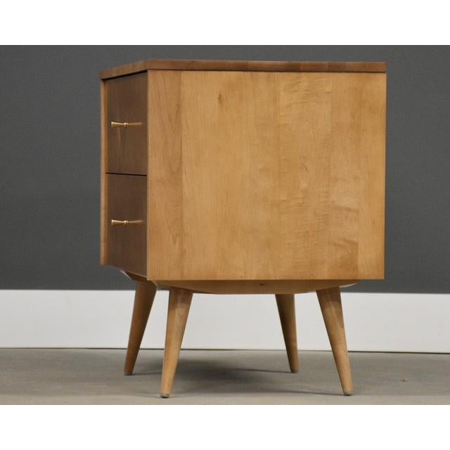 Mid-Century Modern 1950s Refinished Paul McCobb Planner Group Maple Nightstand For Sale - Image 3 of 10