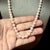 White Akoya Pearl Diamond Necklace 21.5" 18k W Gold 8.5 mm Certified For Sale - Image 8 of 9