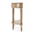 Mozart 31.5 in. W Demilune Wood 1 Drawer Console Table with Open Lower Shelf, Antique Beige For Sale - Image 9 of 11