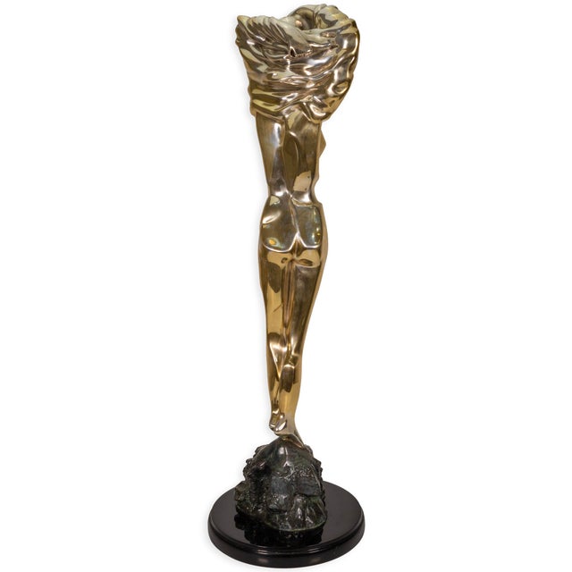 Figurative Oshra Michan d'Argenta Sensuality Signed Contemporary Figurative Sculpture 1990s For Sale - Image 3 of 9