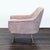 Modern West Elm Phoebe Modern Lounge Chair With Brass Legs - Soft Pink Upholstery For Sale - Image 3 of 7