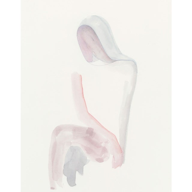 This artwork features a delicate, ethereal figure rendered in soft hues of colored pencil and watercolor. The composition...