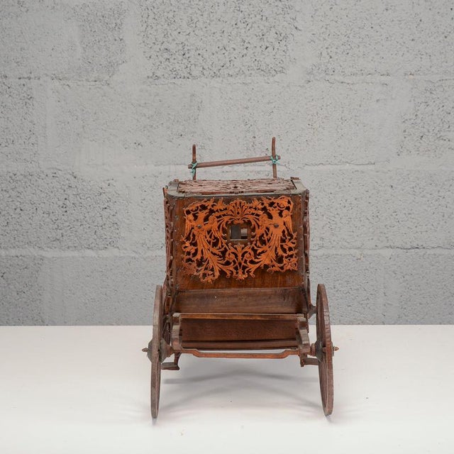 Metal Vintage Cigarette Cart in Wood For Sale - Image 7 of 18