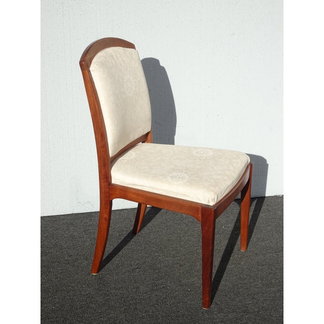 Set of Eight Vintage Mid Century Modern Brown Saltman Walnut Dining Room Chairs For Sale In Los Angeles - Image 6 of 12