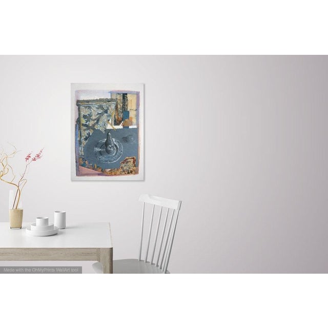 FREE Shipping: Printmaking ink, pastel and collage on paper of lovely patterns inspired by tapestries and a drawing of a...