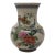 Vintage Japanese Chinoiserie Peacock & Peony Crackle Glaze Porcelain Vase by Andrea by Sadek — 9.5" For Sale