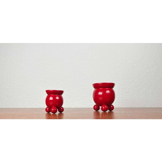 Mid-Century Traditional Swedish Wooden Candleholders, 1960s, Set of 2 For Sale - Image 12 of 12