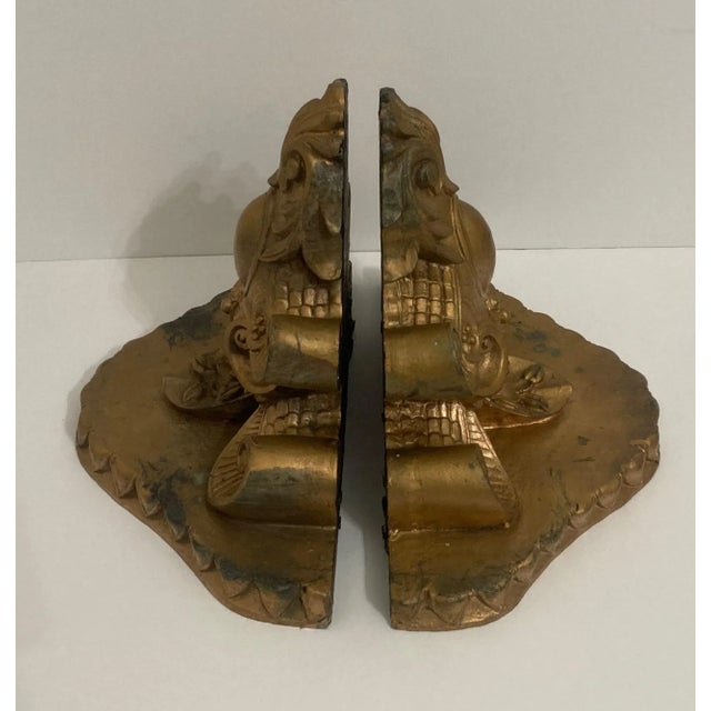 Metal 1980s Gilt Style Brackets a Pair For Sale - Image 7 of 10