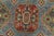 Blue Kazak Rug 8’11” X 11’11” Blue Wool Tribal Hand-Knotted Oriental Carpet For Sale - Image 8 of 14