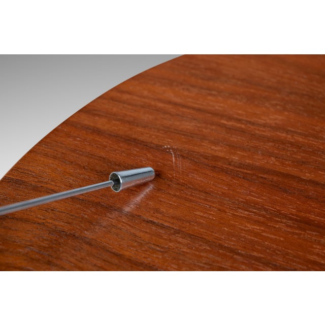 Mid-Century Modern 13 Inch Minimalist Wall Clock Carved From Solid Walnut, Usa, C. 1970s For Sale - Image 14 of 16