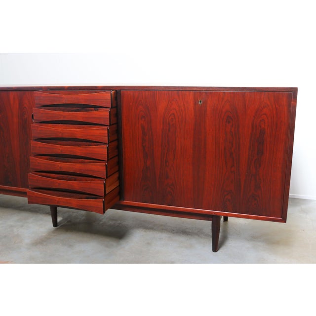 Black Danish Sideboard Model 29A by Arne Vodder for Sibast Furniture, 1950 For Sale - Image 8 of 16
