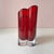 1980s Vintage Crystal Red Heart Vase by Movado For Sale - Image 5 of 9