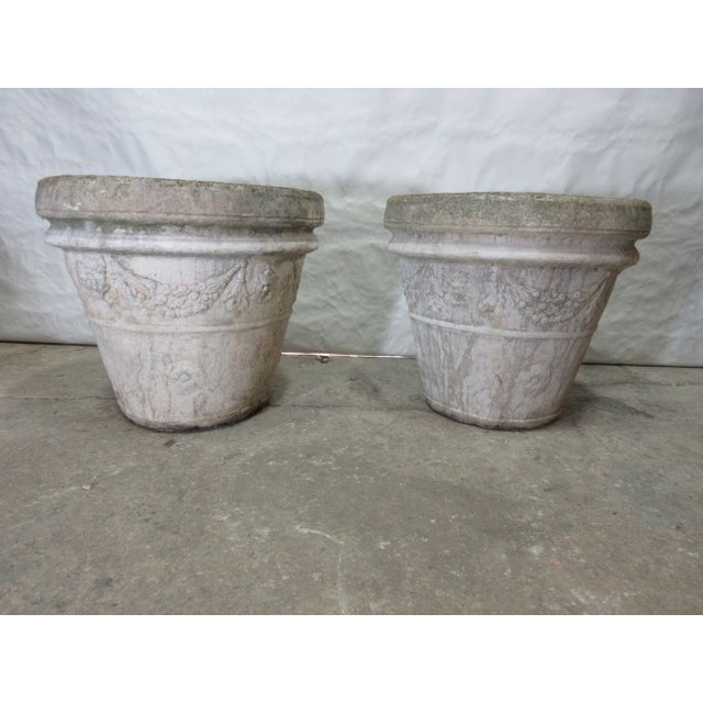 This is a unique set of 2 Gustavian Style Garden Pots in there Original condition.