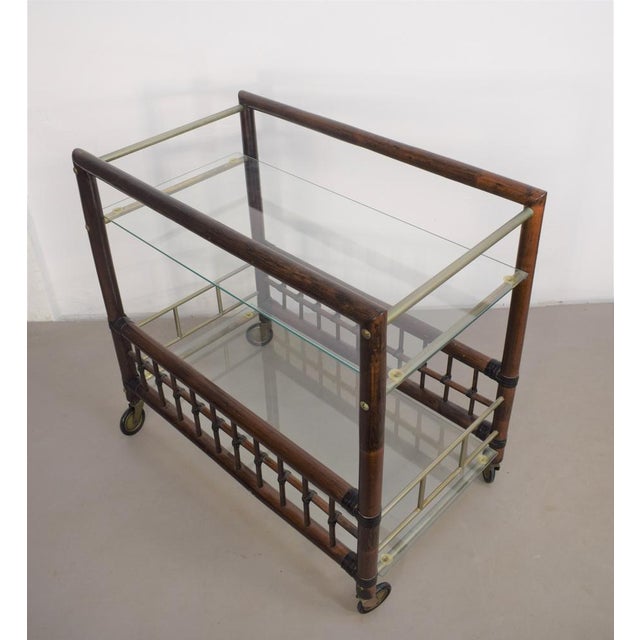 Mid-Century Modern Bar Trolley by Tobia & Afra Scarpa, Italy, 1960s For Sale - Image 3 of 16