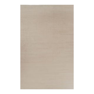 Rug & Kilim’s Oversized Modern Textural Rug in Beige and Cream Striae - 12x19 For Sale