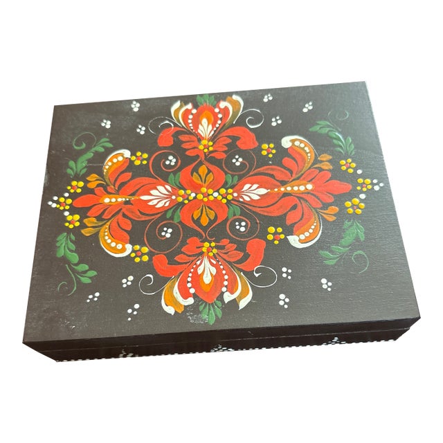 1950s Tyrol Wooden Box For Sale