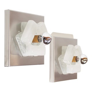 Vintage Wall Lamps in Murano Glass by Albano Poli for Poliarte, 1970s, Set of 2 For Sale