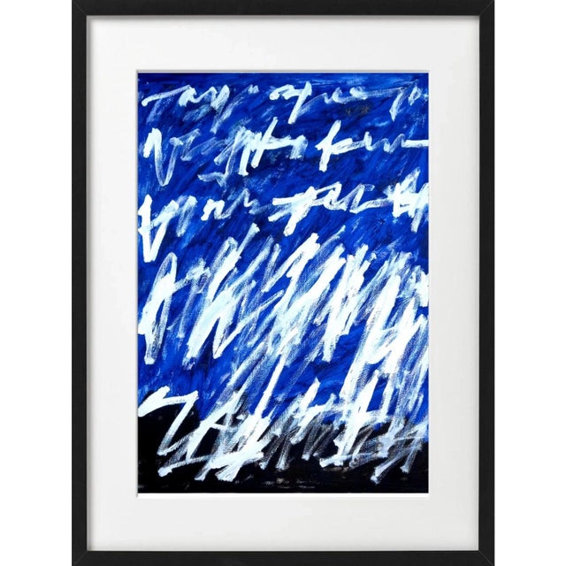 19.6" X 25.5" - Set of 6 'Writings' Cy Twombly Inspired Abstract Original Art Installation For Sale - Image 4 of 13