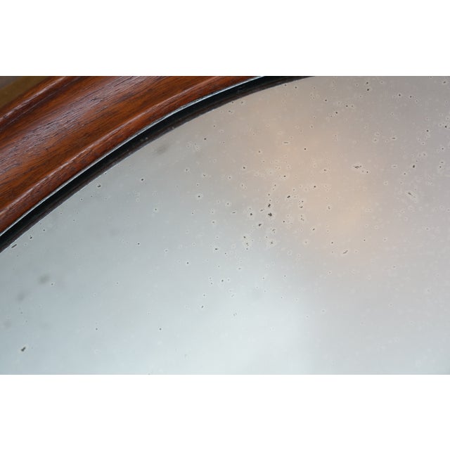 Antique Victorian Mahogany Oval Vanity Dresser Mirror 28" For Sale - Image 14 of 14