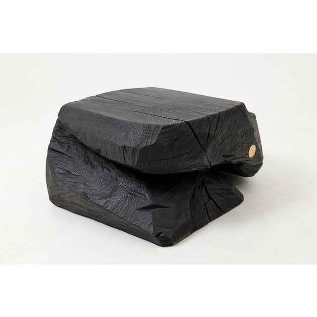 Sculptural Hardwood Stool by Logniture For Sale - Image 14 of 17