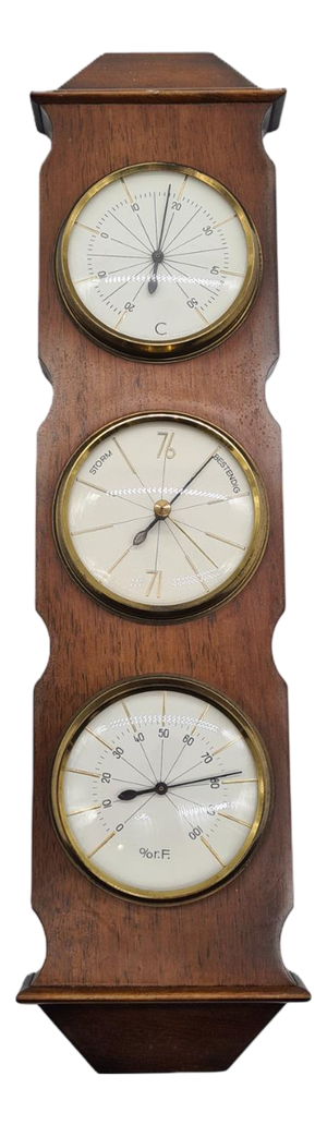 Vintage Weather Station Barometer, 1970s