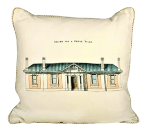 Design for a Small Villa Architecture Pillow