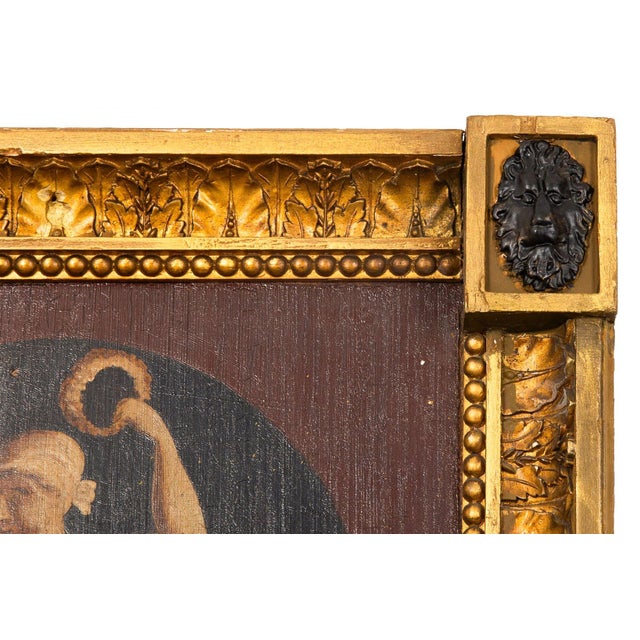 Pair of English Regency Antique Classical Painted Panel Pier Mirrors Ca. 1810 For Sale - Image 16 of 18