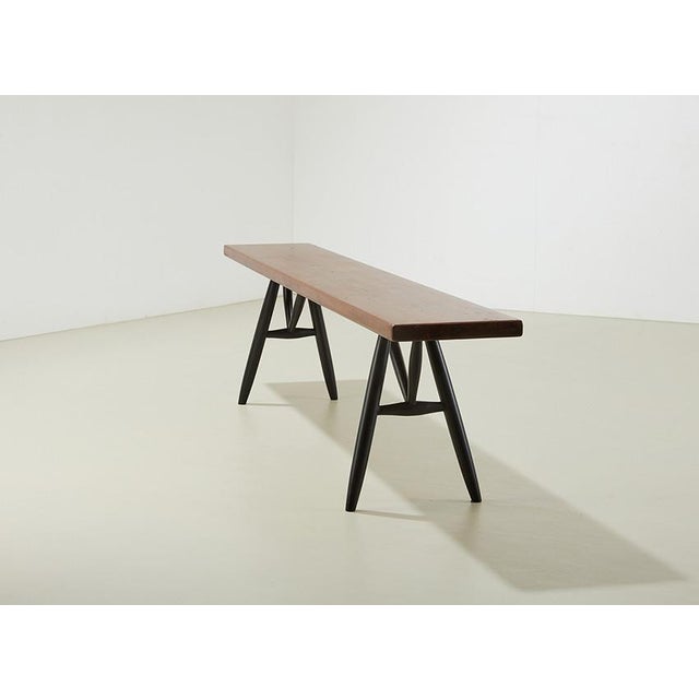 Early Pirkka Bench by Ilmari Tapiovaara for Laukaan Puu Finland, 1950s For Sale - Image 3 of 10