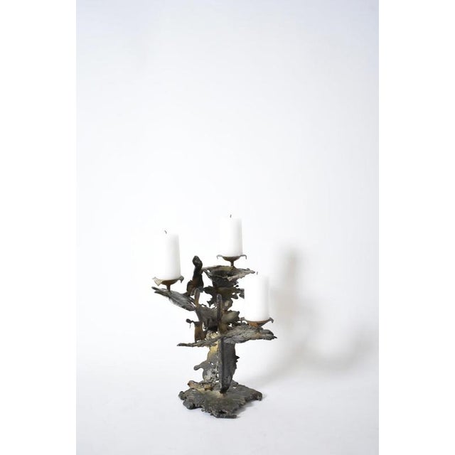 1960s Vintage Brutalist Candleholder, 1960s For Sale - Image 5 of 5