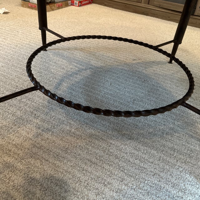 2000 - 2009 Hammered Copper Coffee Table For Sale - Image 5 of 8