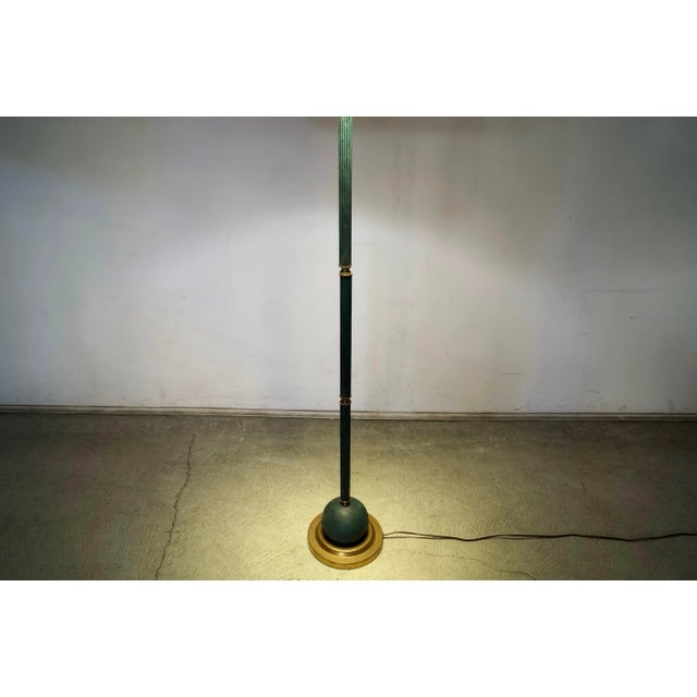 1970’s Postmodern Verdigris Floor Lamp For Sale - Image 12 of 12