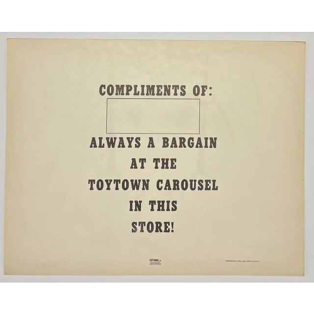 1950s 1950s Hobby Horse Lithograph For Sale - Image 5 of 5