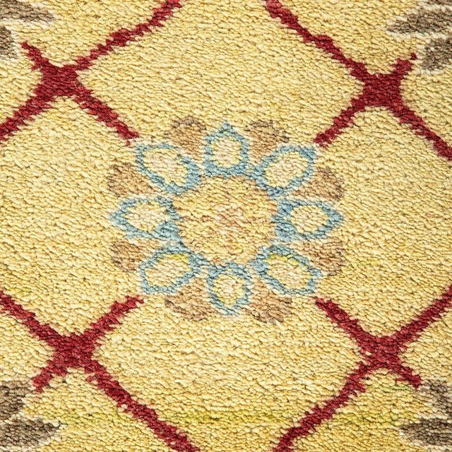 Contemporary Eclectic Collection Hand-Knotted Area Rug - Green 10' 0" x 16' 0" For Sale - Image 3 of 4