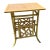 Vintage Faux Bamboo Rattan Magazine Rack Side Table For Sale