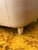 Wood 1980's 100% Leather Made in Italy Overstuffed Peach Loveseat, Pale Pink W Light Birch Legs For Sale - Image 7 of 9
