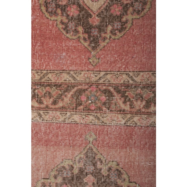 1960s Turkish Oushak Runner 2'6'' X 24'1'' For Sale - Image 9 of 12